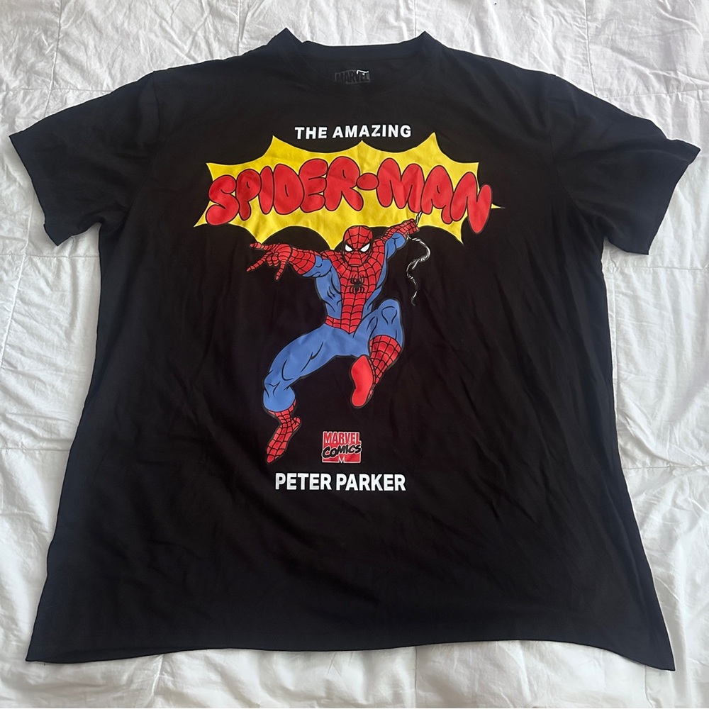 Marvel Black Spider-Man Short Sleeve Tee